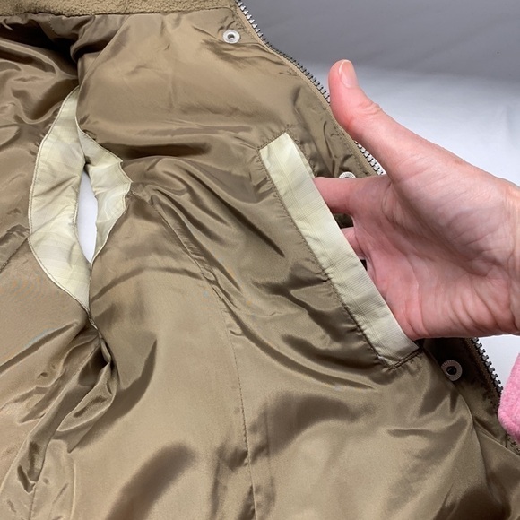 Eddie Bauer Down Filled Plaid Quilted Vest Size Medium Colour Beige/Brown - Picture 11 of 14